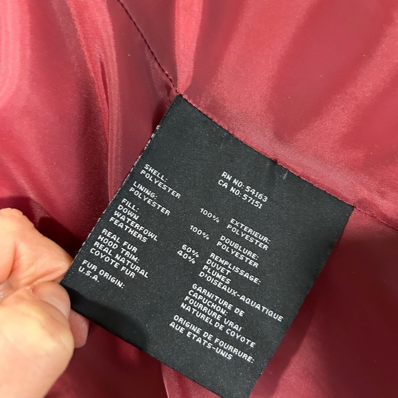 Marc New York by Andrew Marc Beautiful Down Puff Jacket Genuine Coyote Fur Trim - Picture 9 of 9